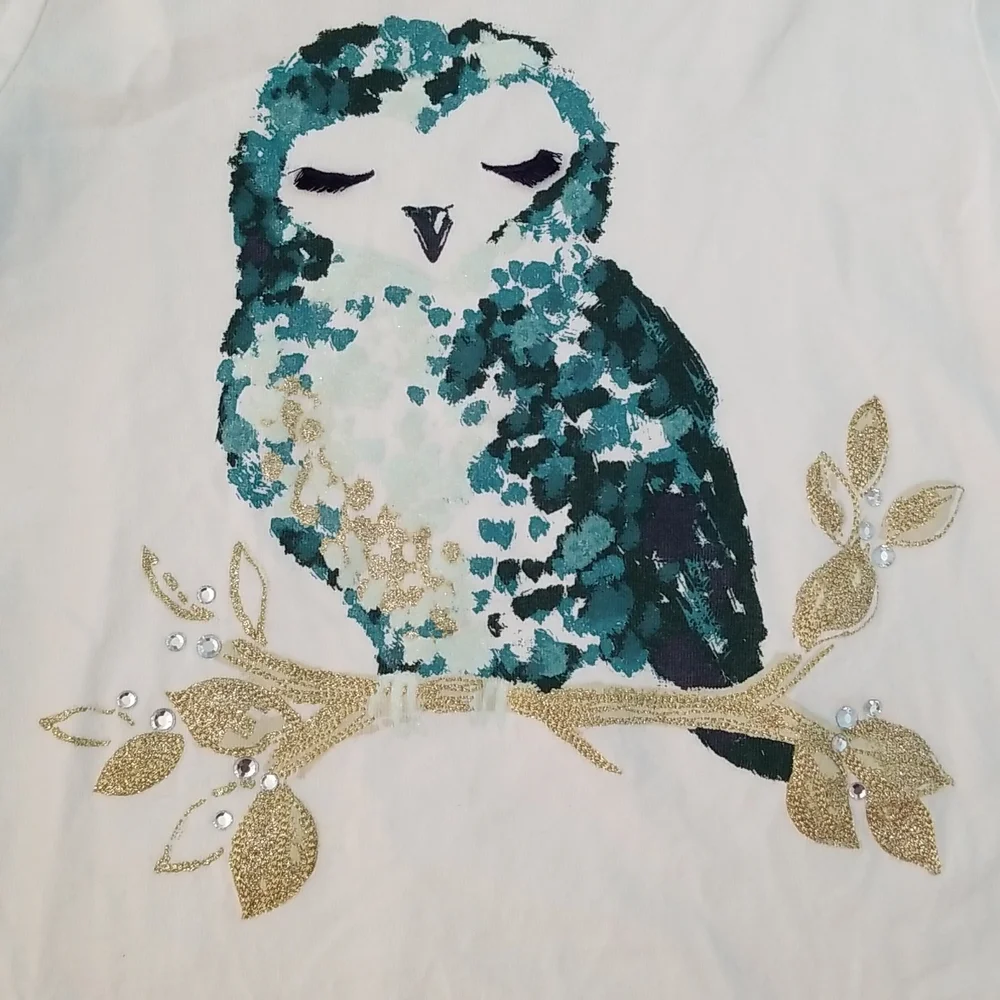 Gymboree ALL SPRUCED UP Owl shirt
